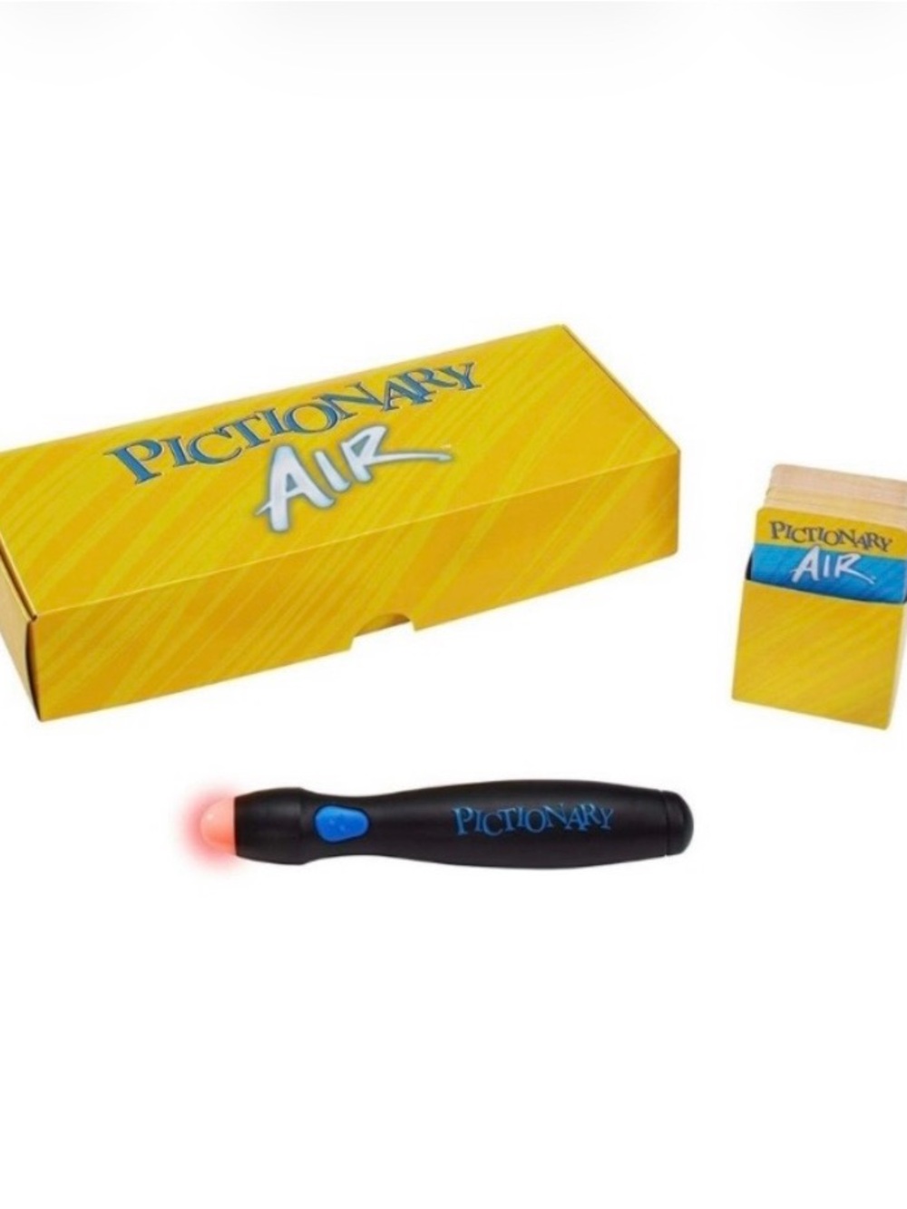 Mattel Games | Pictionary Air Game Set with Light Pen - Yellow Box